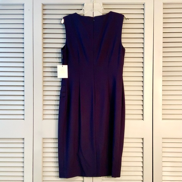 NWT Calvin Klein Sleeveless Indigo Sunburst Dress - Picture 2 of 7
